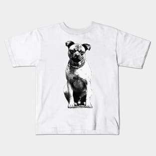 Dog sitting Kids T-Shirt